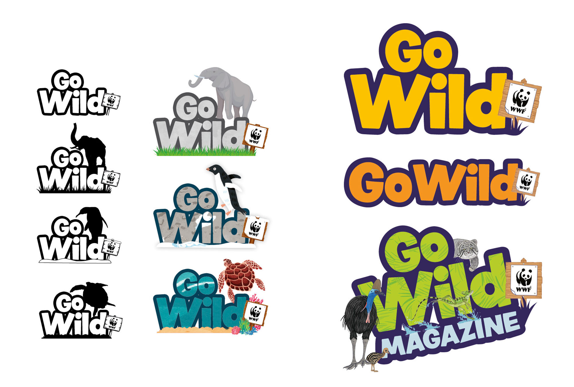 Go Wild logo development