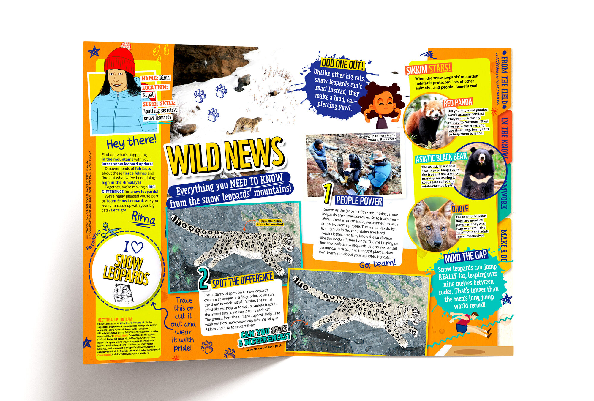 Kids snow leopard news